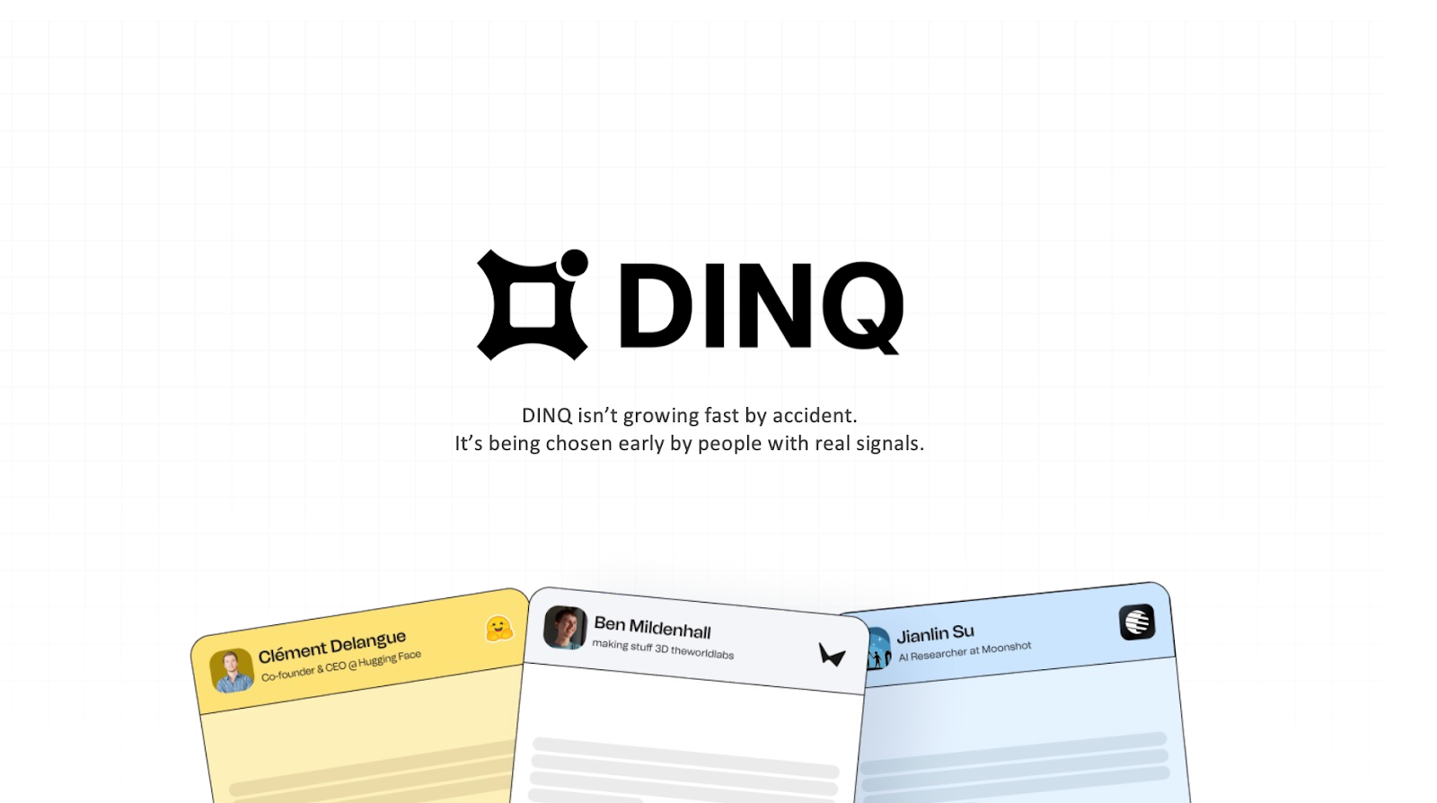 DINQ launch momentum visual